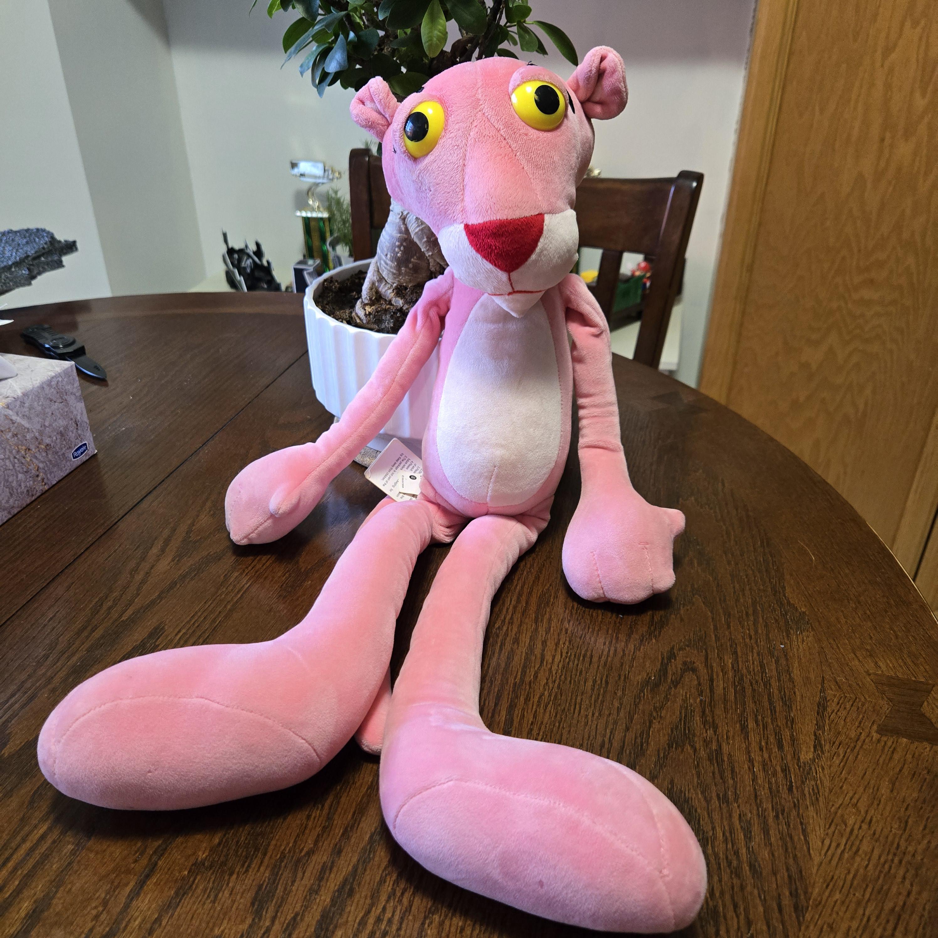 PINK PANTHER Miniso XL 22 Inch Floppy Ragdoll Pink Cat Soft Plush