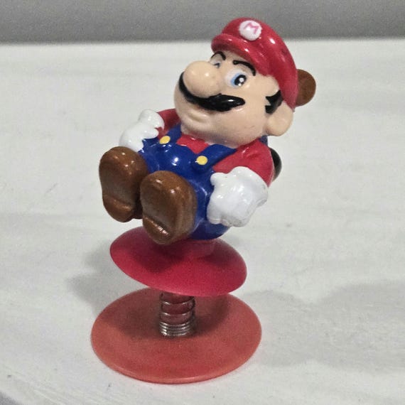 Nintendo 1989 Super Mario Bros Pop up Spring Toy Mario 3