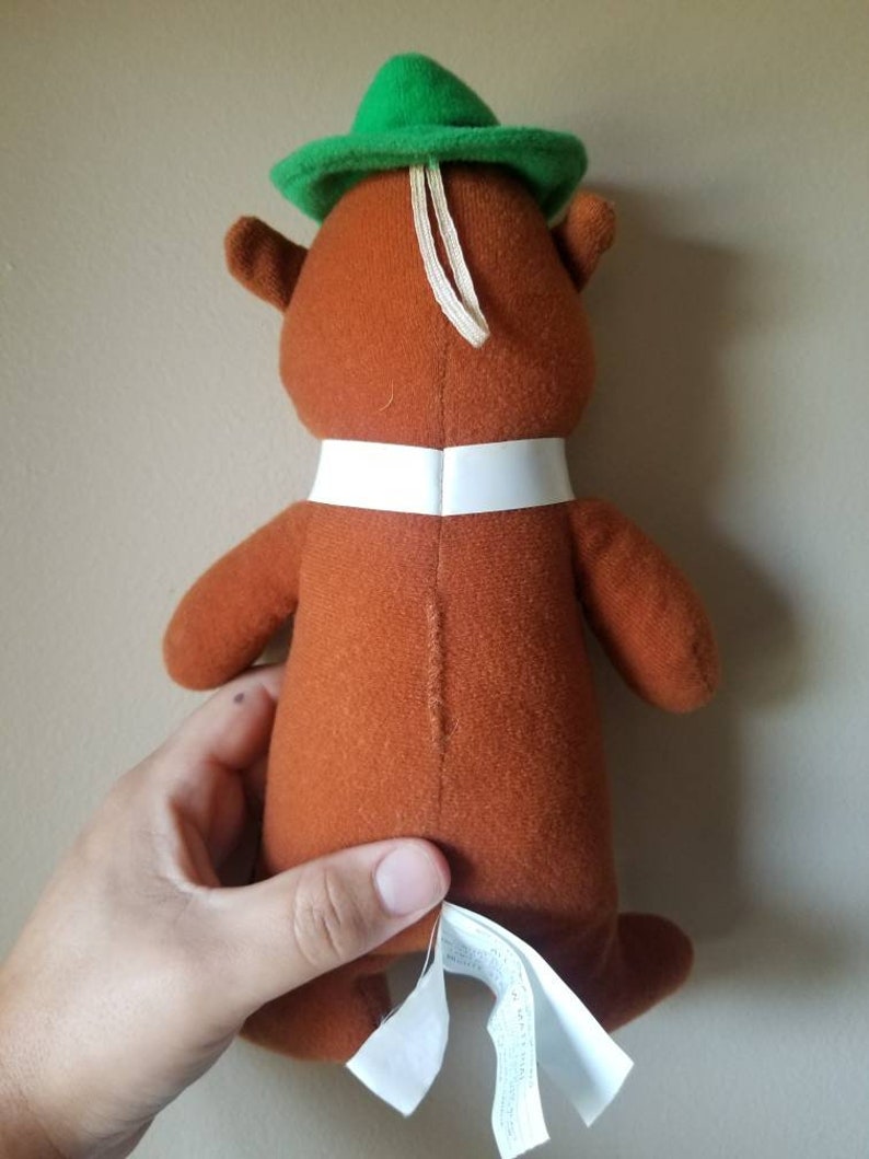 1980 Hanna Barbara Yogi Bear 11 plush bear by Mighty Star
