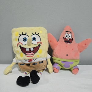Ty ビーニーベイビー「スポンジ・ボブ」 - 手に吸盤が付いた