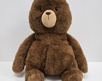 Giggle Scape Teddy Bear Plush Stuffed Animal 12” Brown Soft Eyes