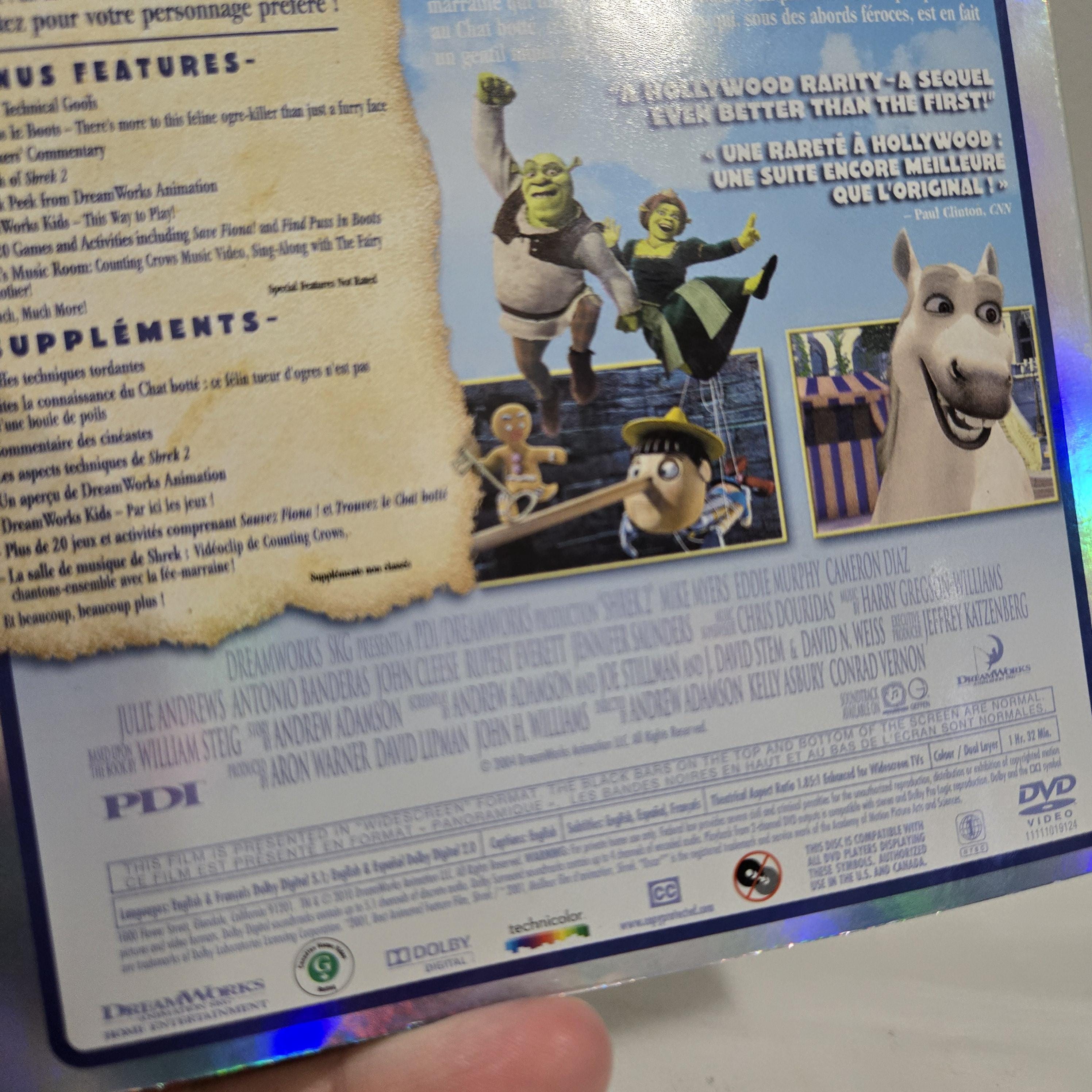 Dreamworks Shrek 2 Widescreen DVD New 2004 Animated Film English