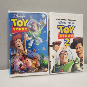 Disney Toy Story and Toy Story 2 Vintage VHS Cassettes Movies