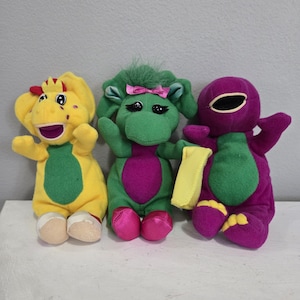 Barney the Dinosaur BJ Baby Bop and Barney 7&quot; Plush Dolls