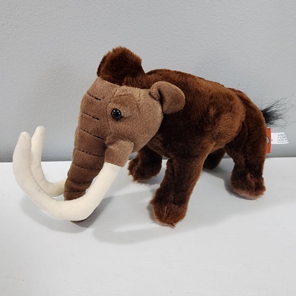 Woolly Mammoth Brown Elephant Prehistoric Dinosaur Plush Stuffed Animal