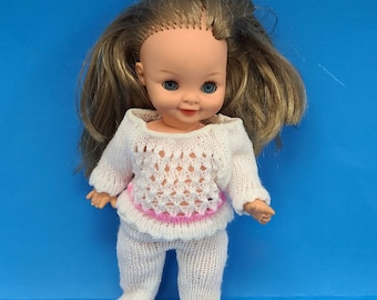 Vintage RATTI Rubber Doll Made In Italy Dolly with Outfit Sleepy Eyes