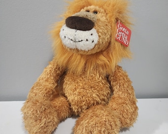 Gund Plush Lion Gabbi Stuffed Animal Toy Gold Brown #2741 Vintage 15 inch Plush with Original Tags