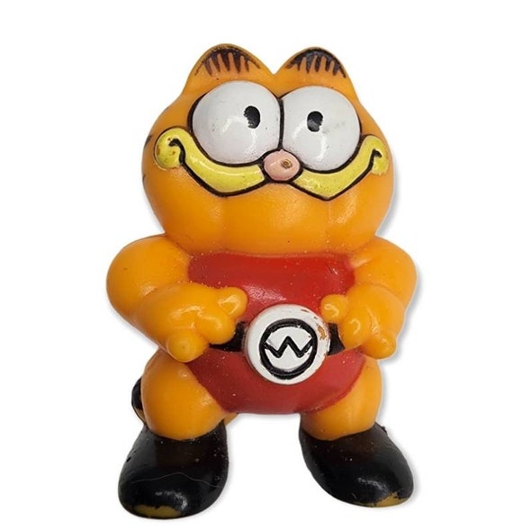 Vintage Garfield PVC Figure Toy Wrestler/wrestling Sports Etsy