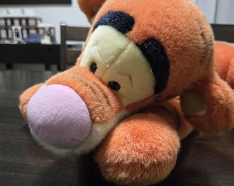 Disney Vintage TIGGER Peluche Curly Tail 25" Tiger Winnie the Pooh