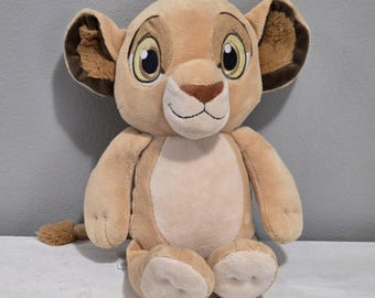 Lion King Disney Store Exclusive Baby Soft Plush Rattle Krinkle Ears Simba Cub Lion