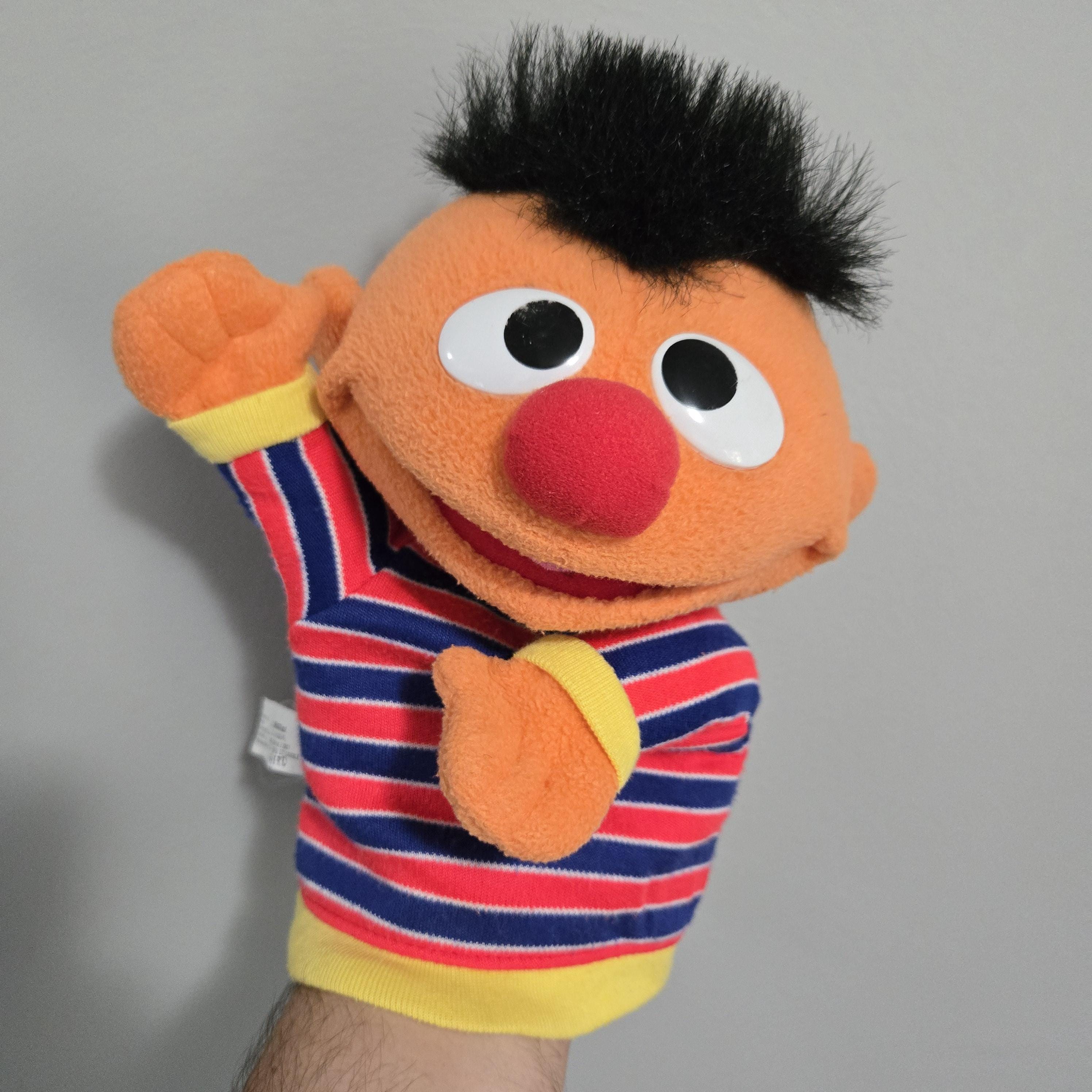 セサミストリート アーニー ソフト 8インチ人形 ハンドパペット