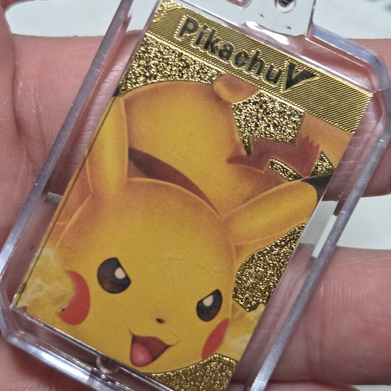 Pokemon Pikachu Photo Keychain Collectible - Etsy