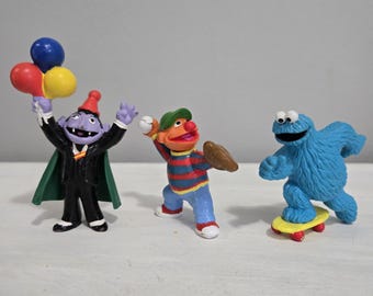 ヴィンテージ セサミストリート アーニー ウェービングフィギュア PVC