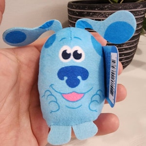 Blue's Clues Mini Podpals ovaal karakter pluche blauwe puppy NWT
