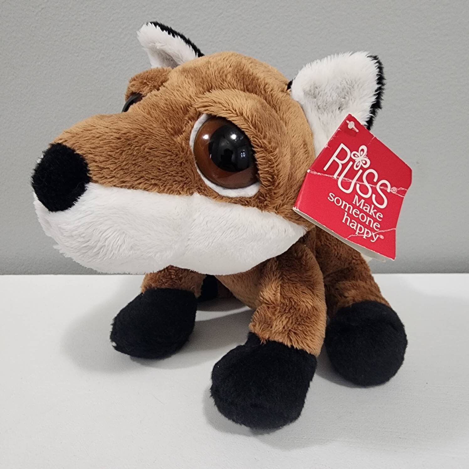 Russ Berrie Red Fox Lil Peepers Plush Stuffed Animal Toy NWT