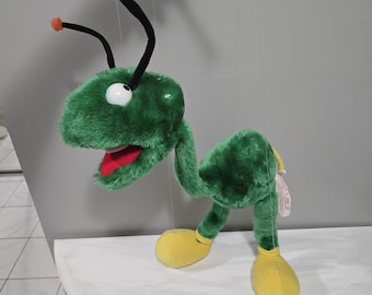 Vintage marionnette fait main marionnette extraterrestre dinosaure créature