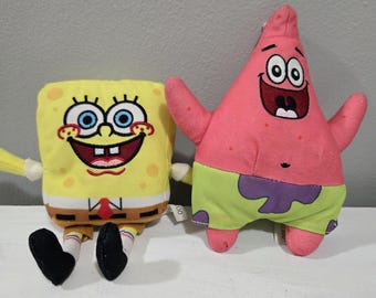 Spongebob Schwammkopf und Patrick Stofftiere Plüschtiere 6 inch Nickelodeon