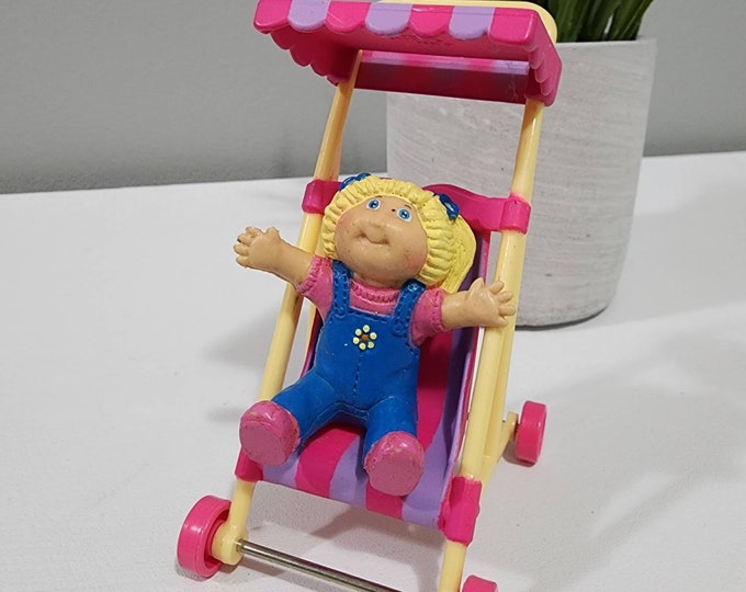 1984 Cabbage Patch Kids Doll Figure in Stroller CPK Etsy
