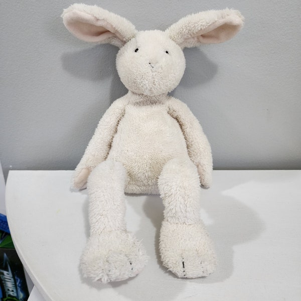 Jellycat PitterPat Bunny Rabbit Light Beige Cuddly Soft Plush Beanie Toy 16"