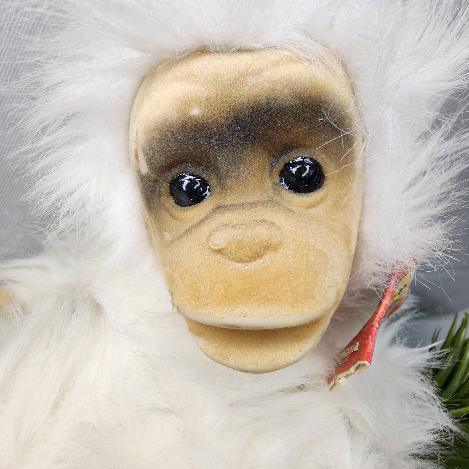 Vintage White Gorilla Monkey Plush With Flocked Face 10 Inch Doll Etsy UK