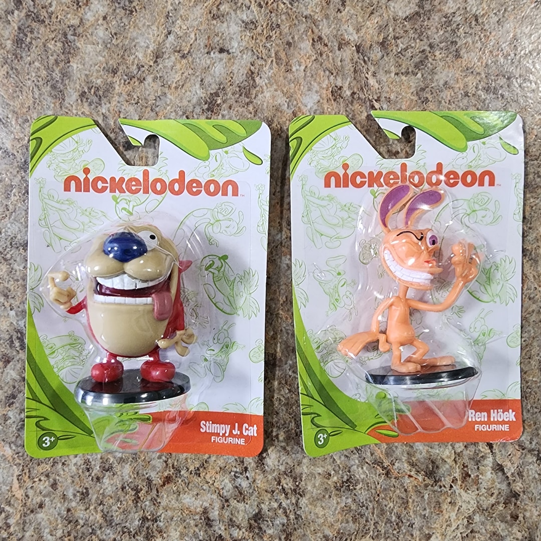 Ren and Stimpy MTV Nickelodeon Characters Cake Toppers NEW Etsy