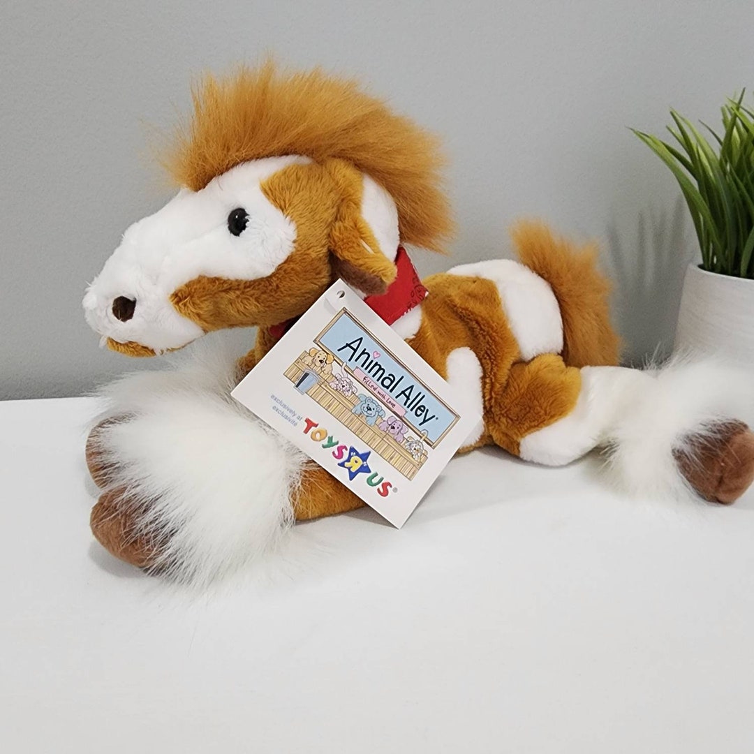 Vintage Animal Alley Toys R Us Exclusive Laying Pony Plush Etsy