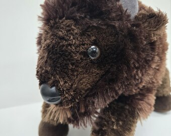 オーロラブラウンバイソン10インチぬいぐるみフロピーぬいぐるみ動物