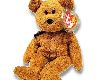 TY Beanie Babies FUZZ テディベア ハートタグ付き 新品同様! - Etsy 日本