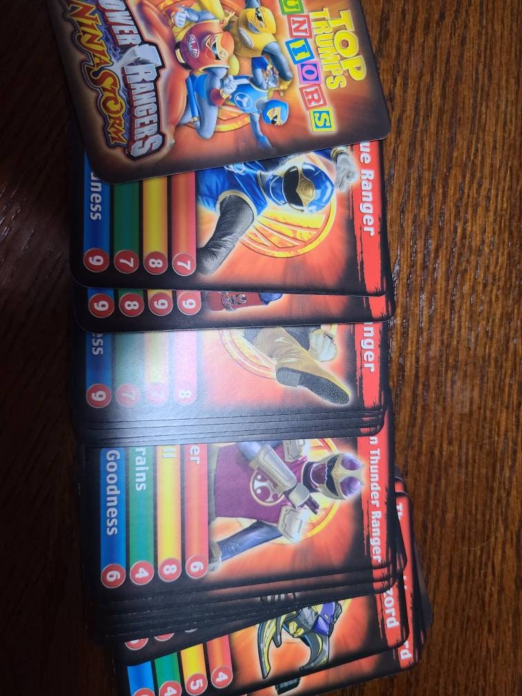 Various Top Trumps Single Card Power Rangers Ninja Storm Characters FB3 
