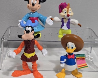 Vintage Mcdonalds Mickey's World Tour Figures: Minnie, Goofy