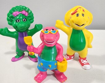 Barney der Dinosaurier Baby Bop BJ Vintage 1993 PVC-Figuren