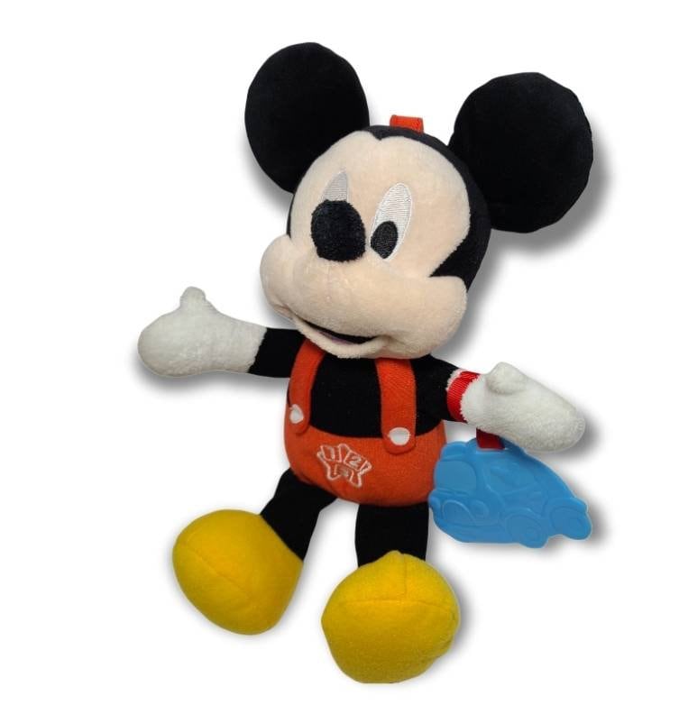 black and white mickey mouse plush