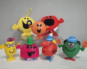 Collection of 7 McDonalds Mr Men and Little Miss Sunshine Figures