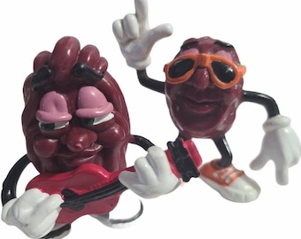 Vintage 80s California Raisins 2.5" PVC Figures