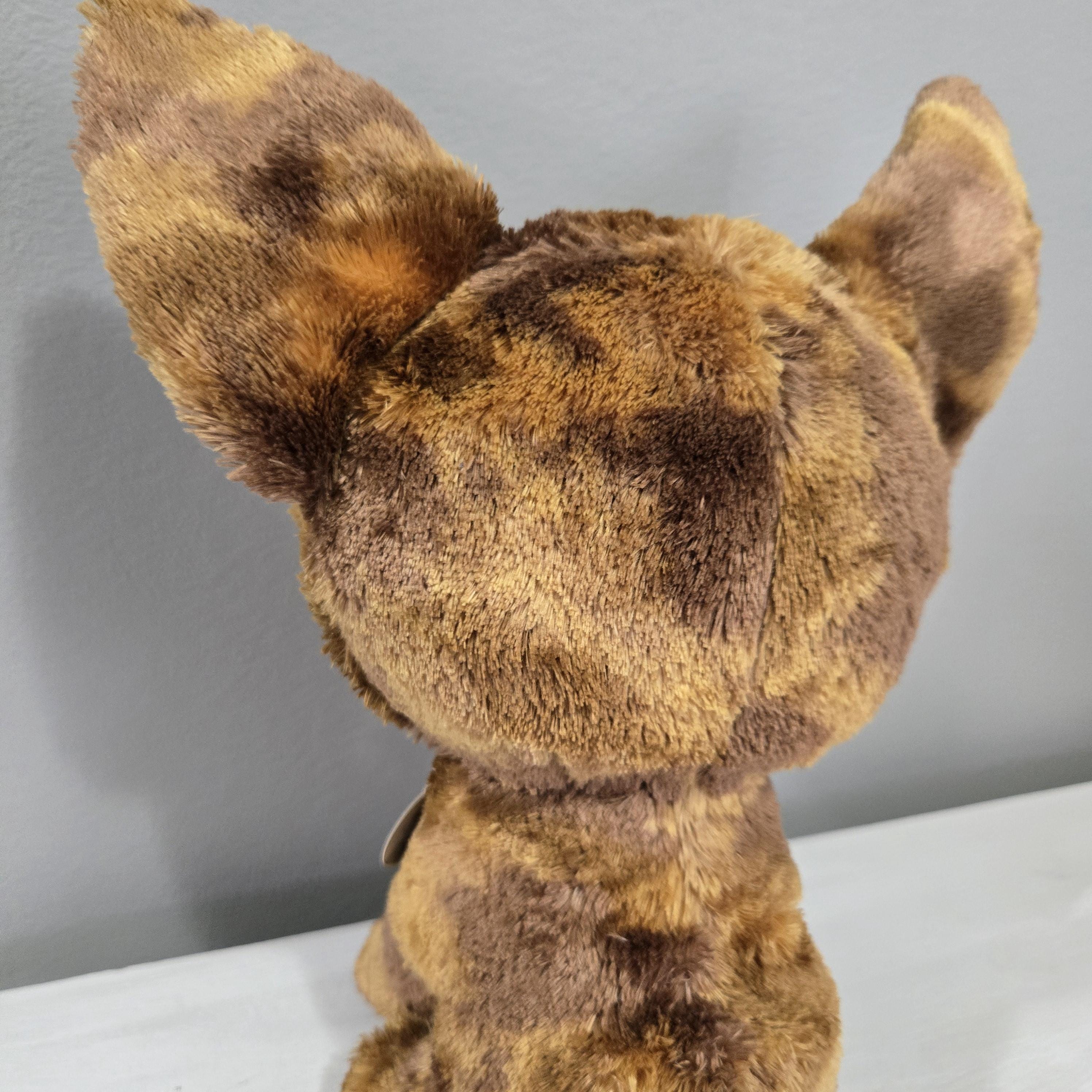 Ty Beanie Buddy Boos Dexter Chihuahua Dog Brown With Purple