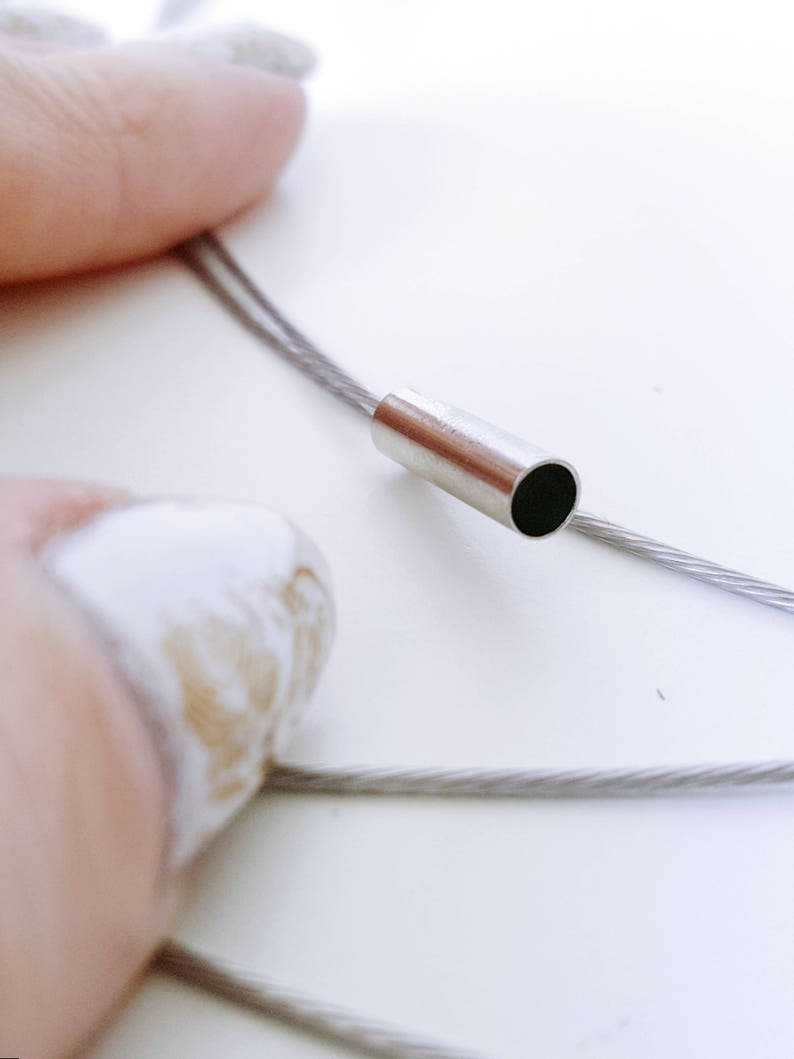 Clasp Surgical Steel Choker Round Wire Choker Etsy