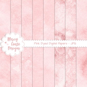 Conjunto de 8 papéis digitais tingidos rosa, uso comercial OK para diários IMPRESSOS, planejadores, adesivos, scrapbooking, cartões, etiquetas, artesanato em papel, etc.
