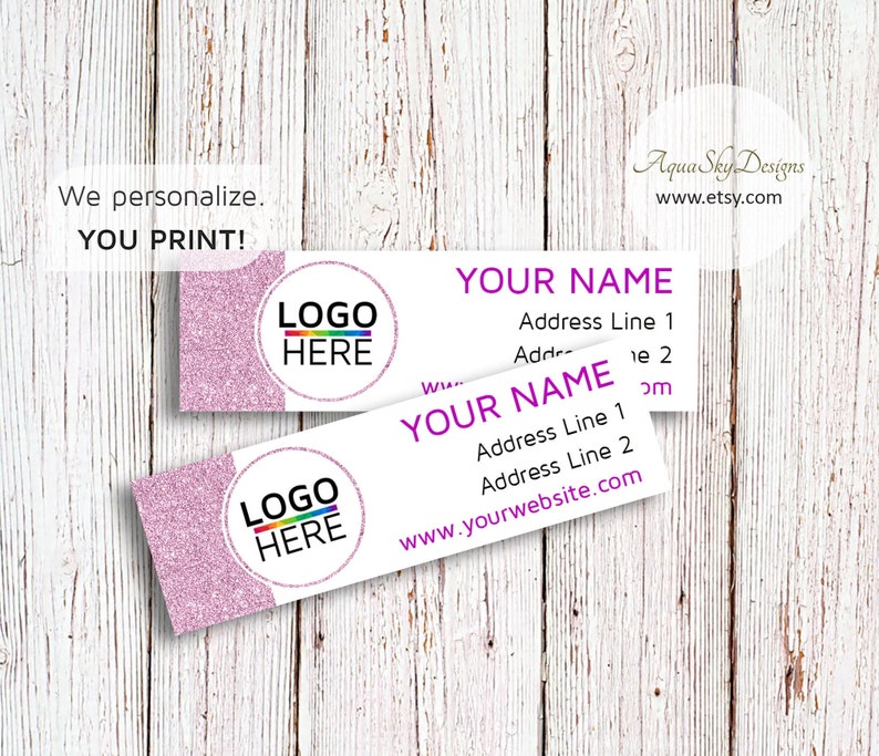 Color Return Address Labels Printable Custom Street Return Labels Template Color Label Street Consultant Pink and White