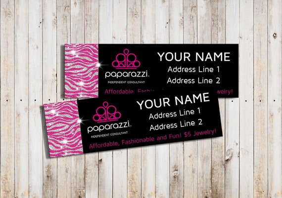 printable paparazzi address labels personalized return address etsy