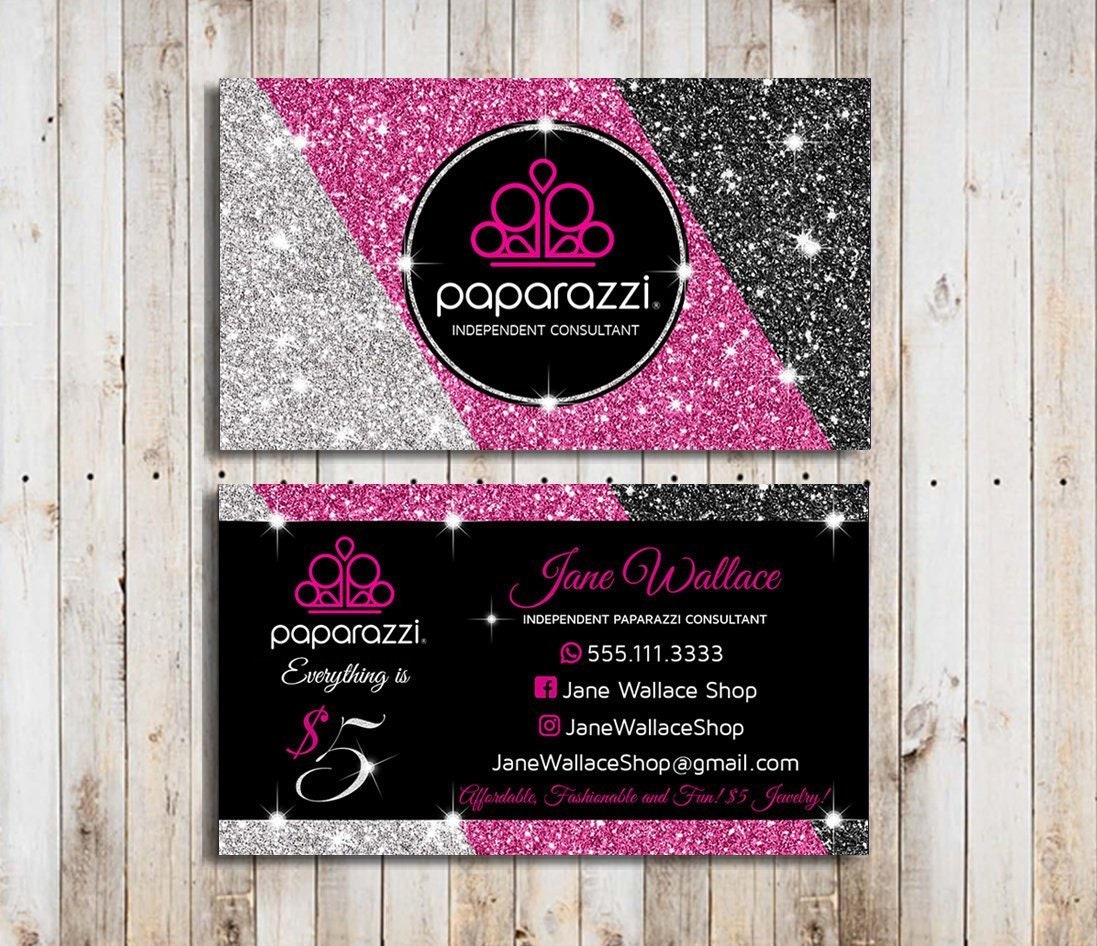 Paparazzi Business Cards Pink Vistaprint Paparazzi Business | Etsy