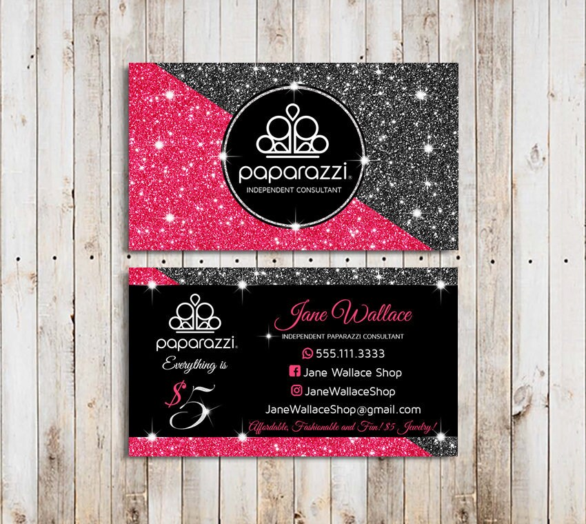 Paparazzi Business Cards Vistaprint Paparazzi Business Cards | Etsy