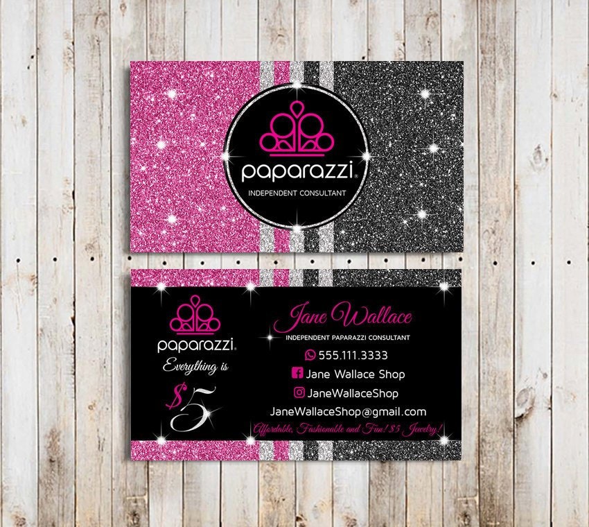 Paparazzi Business Cards Vistaprint Paparazzi Jewelry | Etsy