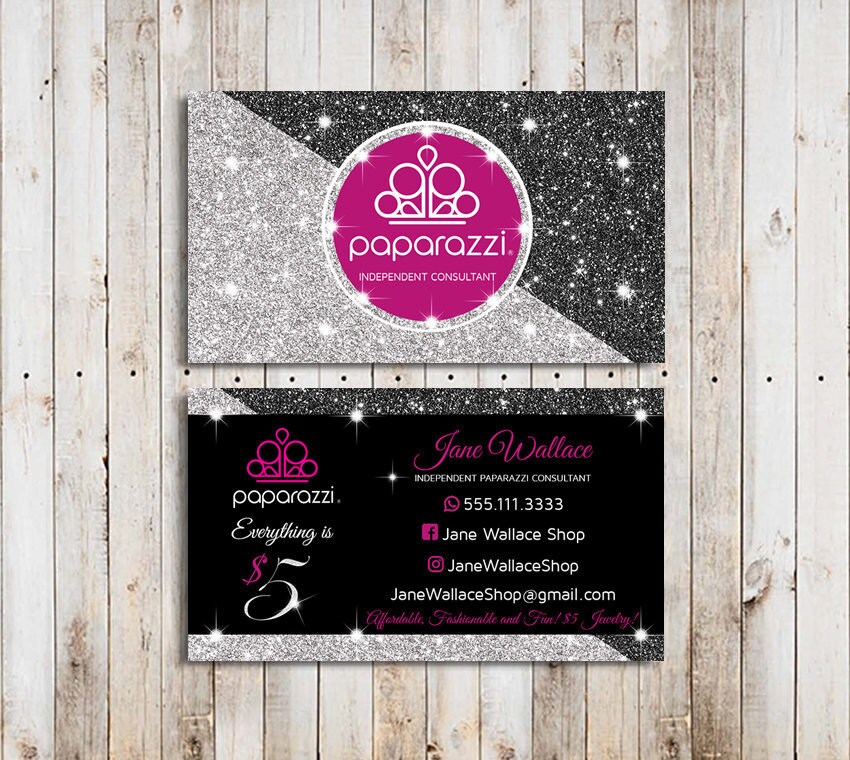 Paparazzi Business Cards Vistaprint Paparazzi Jewelry | Etsy