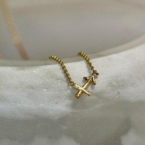 Gold Sagittarius Necklace Zodiac Jewelry Gold Filled Cancer Pendant Minimalist Gold Necklace Gifts for Sagittarius Star Sign Jewelry