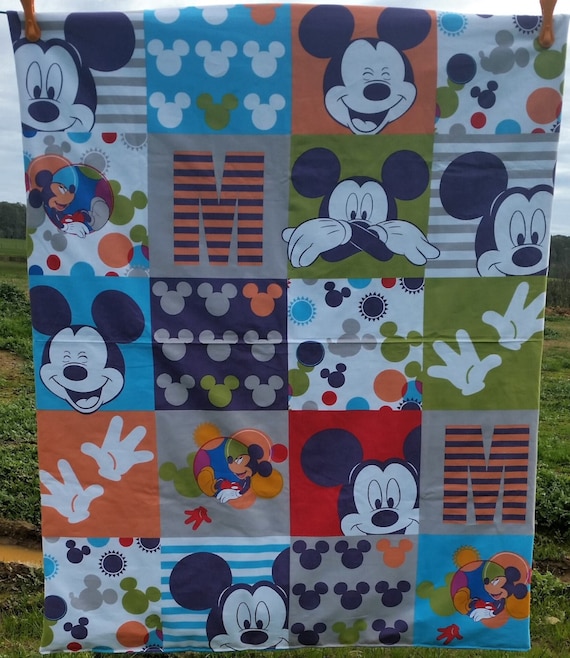 mickey mouse crib blanket