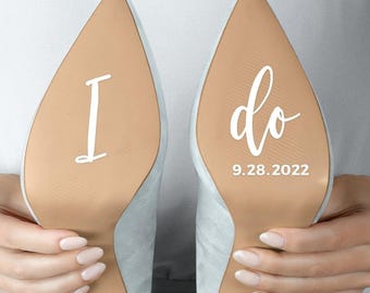 I Do Me Too Wedding Shoe Sole Vinyl Decal Sticker w. Custom Date - LIVELY AFFAIR