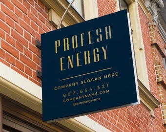 Calcomanía personalizada para ventana de tienda masculina, su logotipo, marca, nombre de la empresa, calcomanía de vinilo para escaparate - PROFESH ENERGY