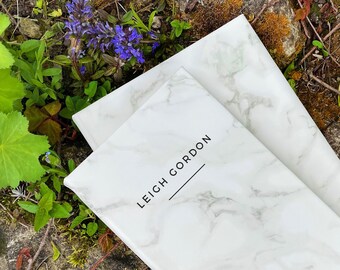 Diario de gratitud personalizado, cuaderno planificador diario en cuero vegano libre de crueldad animal.