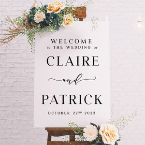 Welcome to Our Wedding Entry Sign, Custom Vinyl Decal Sticker for mirrors, Wedding Decor, Custom Welcome Wedding Signs ROMANTIC SOIREE afbeelding 5