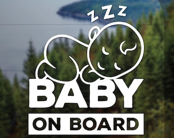 Baby On Board Vinyl Decal Sticker for Car Bumper or Window